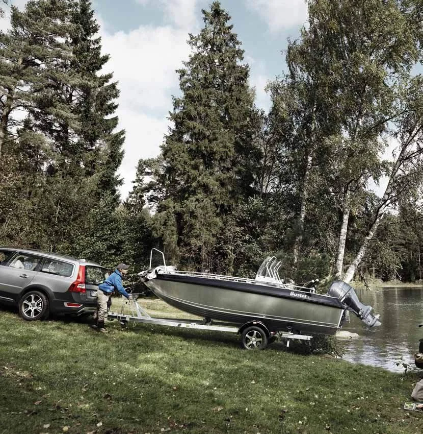 Remorque bateau 1000 kg – 5,88 m – 13 rouleaux – Freinée