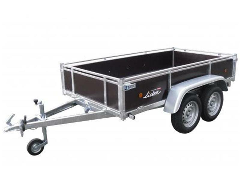 Remorque Lider 39450 – Double essieu avec ridelles amovibles