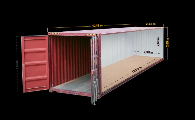 Conteneur Open Top High Cube 40 pieds – Reconstruit