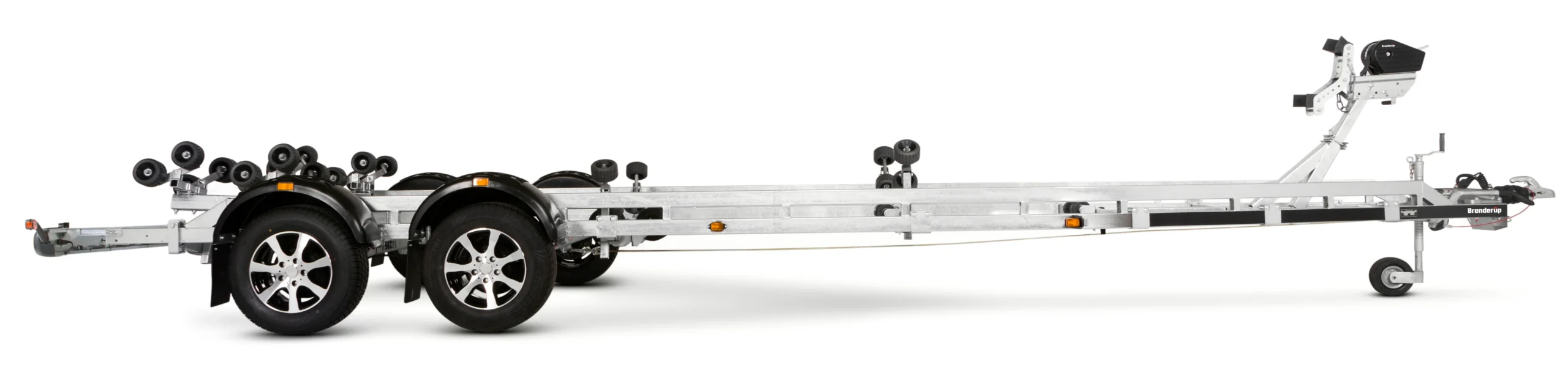 Remorque bateau 3500 kg – 9,15 m – Double essieu – Multi-rouleaux