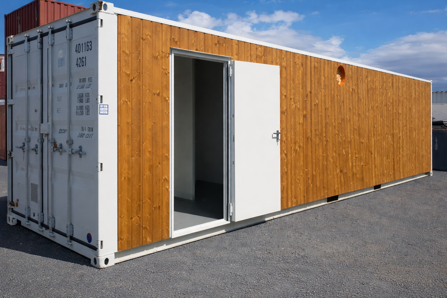 Container Snack 40 pieds aménagé – Snack Box Privilège – 27 m²