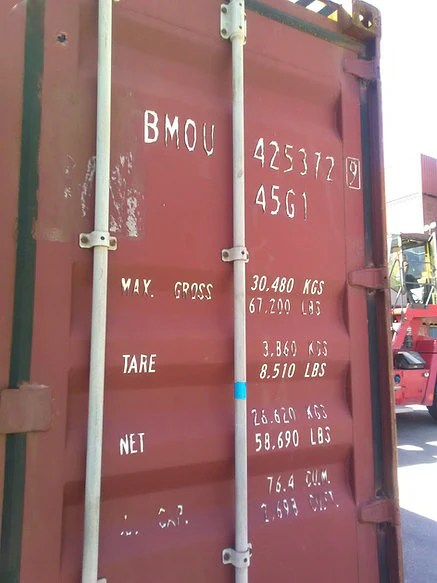 Conteneur maritime 40 pieds High Cube – Classe B