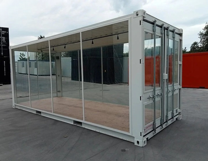 Container vitré 20 pieds – Module panoramique – 33 m³