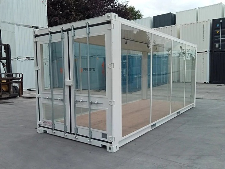 Container vitré 20 pieds – Module panoramique – 33 m³
