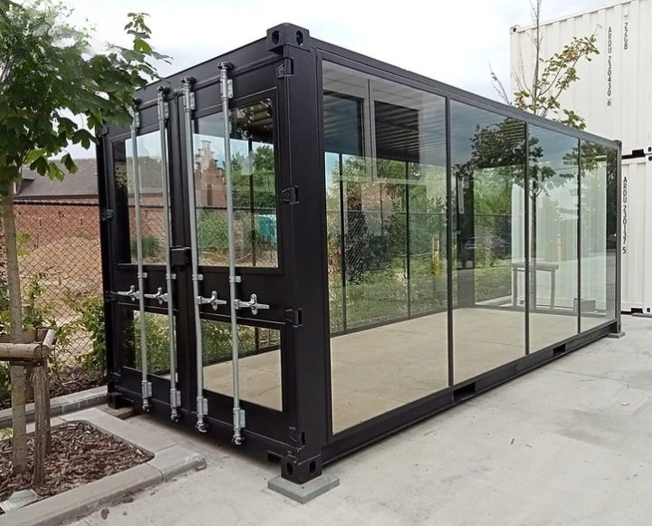 Container vitré 20 pieds – Module panoramique – 33 m³