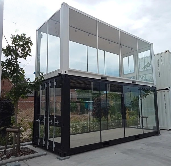 Container vitré 20 pieds – Module panoramique – 33 m³