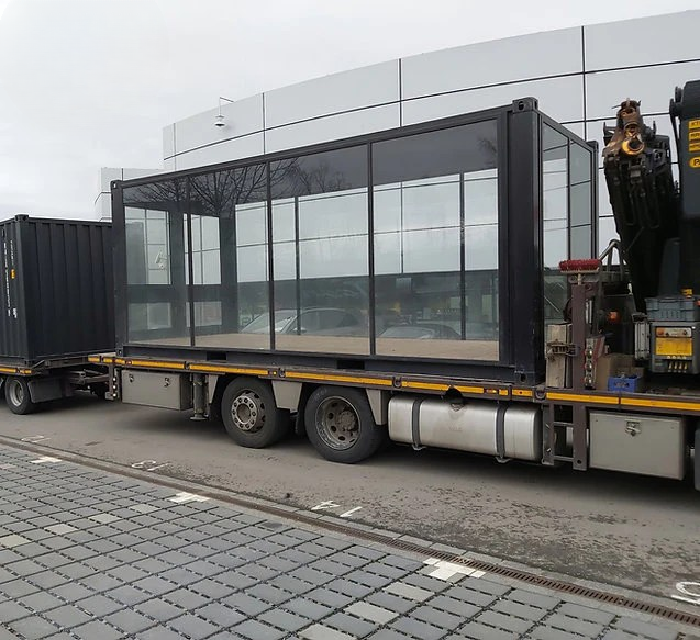 Container vitré 20 pieds – Module panoramique – 33 m³