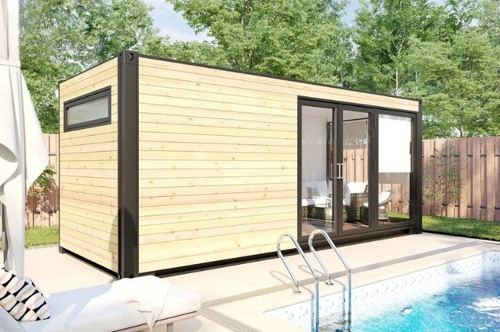 Conteneur d’Expédition Sauna Cabin V6