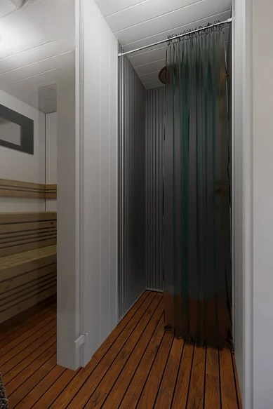 Conteneur d’Expédition Sauna Cabin V6