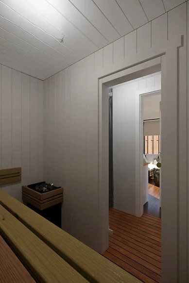 Conteneur d’Expédition Sauna Cabin V6