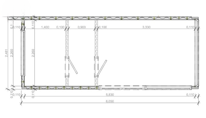 Conteneur d’Expédition Sauna Cabin V6