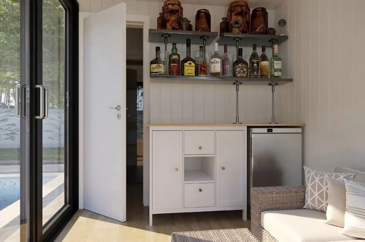 Conteneur maritime Sauna Cabin V7