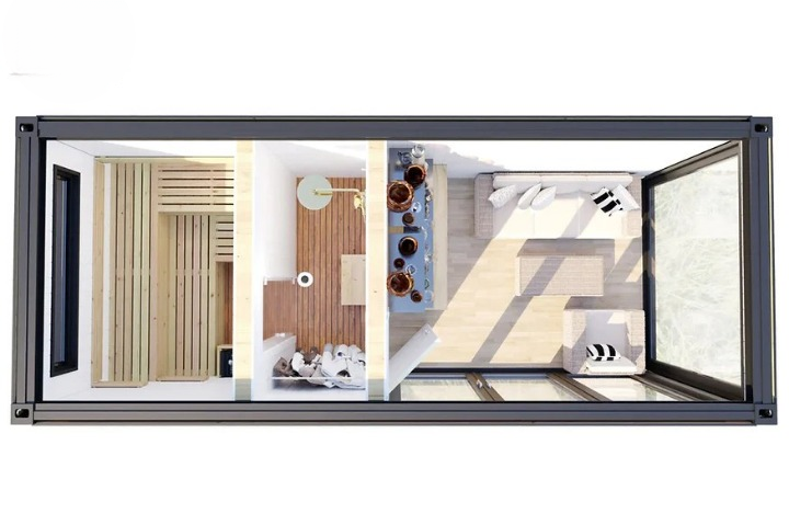 Conteneur maritime Sauna Cabin V7