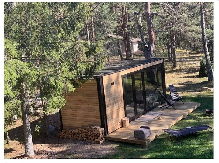 Studio container écologique 14 m² – Module habitable en bois