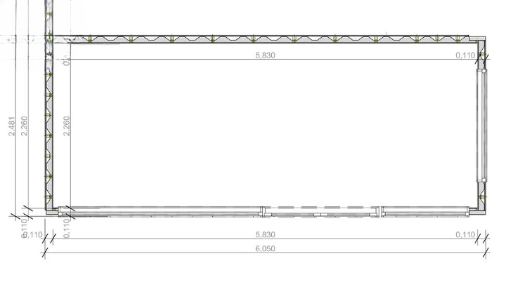 Maison container 14 m² isolée – Tiny House bois Mélèze – Module habitable