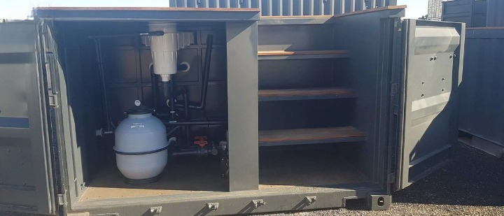 Piscine container 20 pieds – Piscine BOX Privilège 14 m³ – acier corten