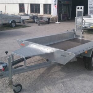 Remorque porte-engin TEMA Builder 3015S/2700 – PTAC 2700 kg – Double essieu