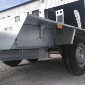 Remorque porte-engin TEMA Builder 3015S/2700 – PTAC 2700 kg – Double essieu