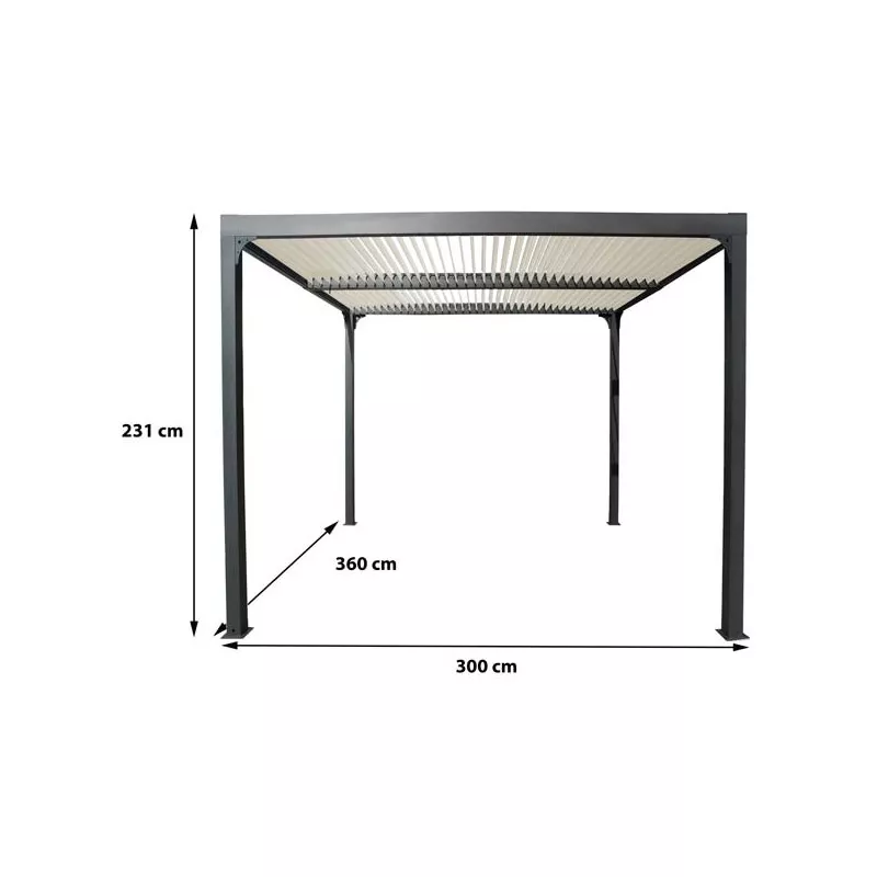 PERGOLA BIOCLIMATIQUE ALU 11m 2