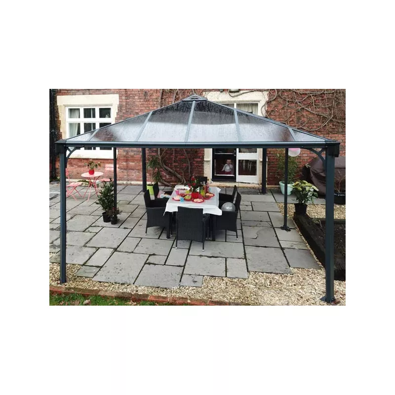 Tonnelle Alu – Toit Rigide 14.85 M2