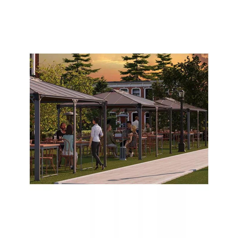 Tonnelle Alu – Toit Rigide 14.85 M2