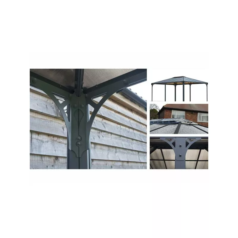 Tonnelle Alu – Toit Rigide 14.85 M2