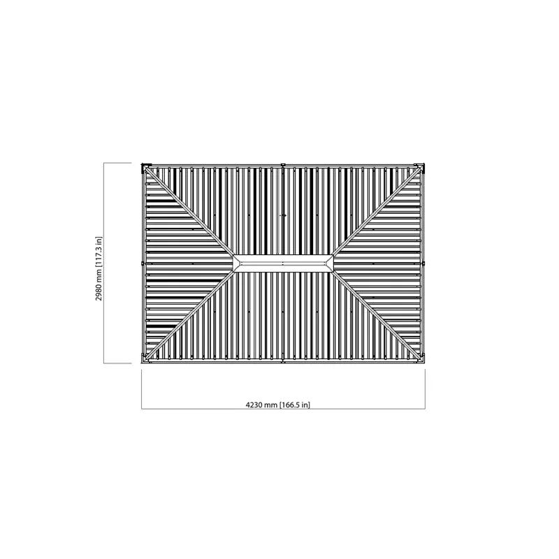 TONNELLE ALU DE 11M2 / 17M2 / 21M2