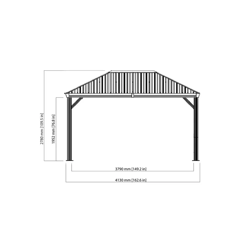 TONNELLE ALU DE 11M2 / 17M2 / 21M2