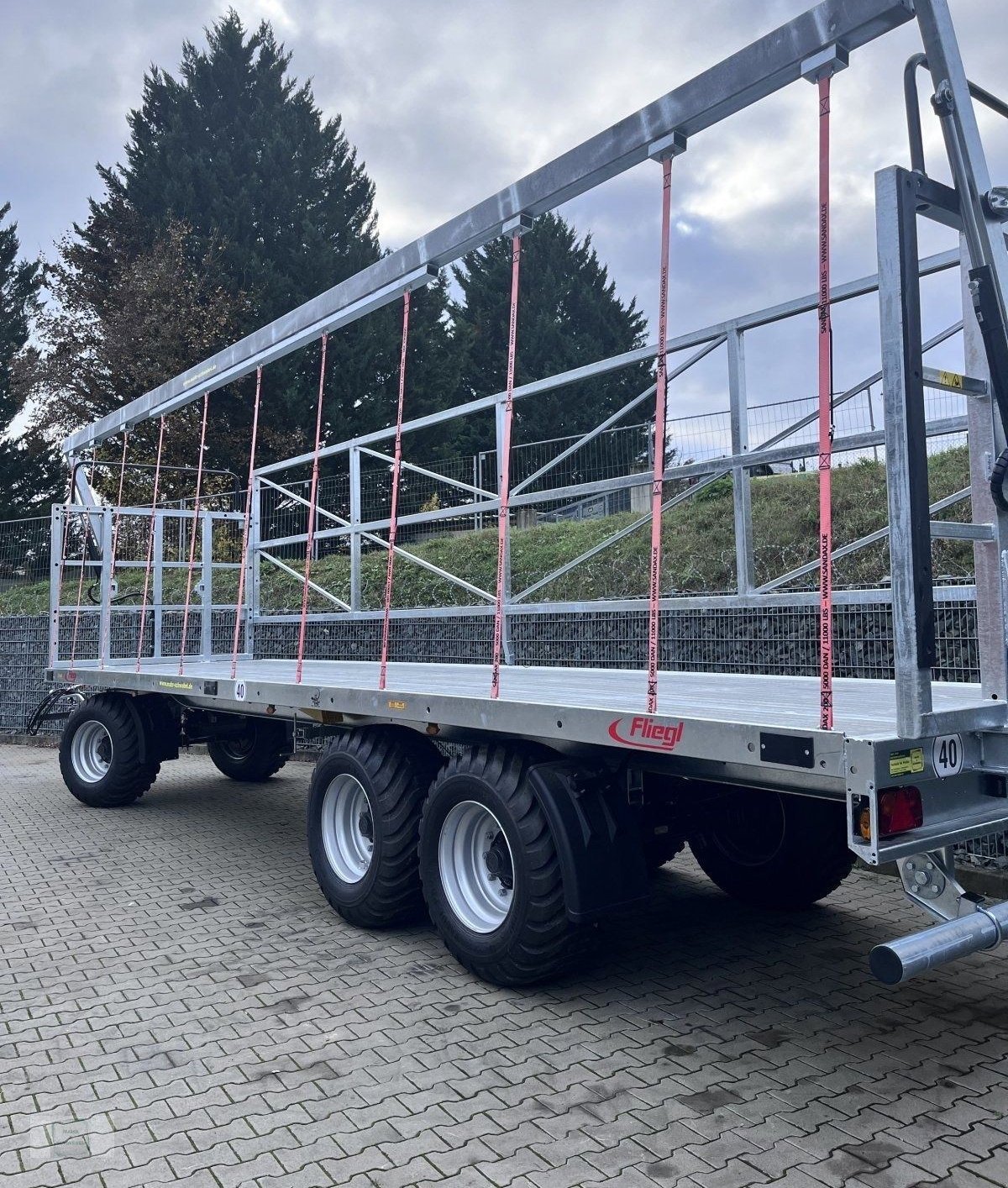 Remorque agricole Fliegl DPW 210 BL Ultra – 3 essieux – PTAC 21 t – 2023