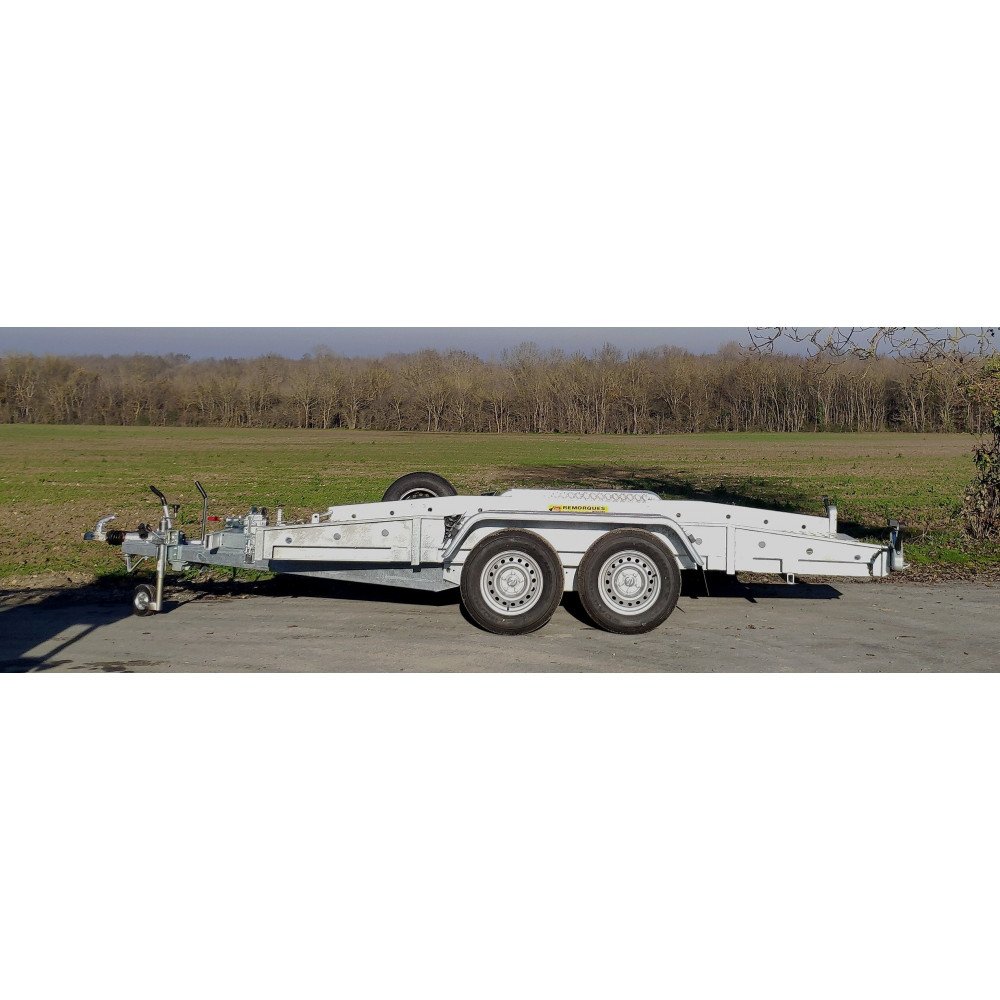 Remorque porte-voiture Wenus – 2700 kg – Plateau 410 ou 460 cm – Double essieu