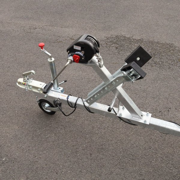 Remorque bateau 500 kg – Rouleaux + patins EasyGliss – Feux LED